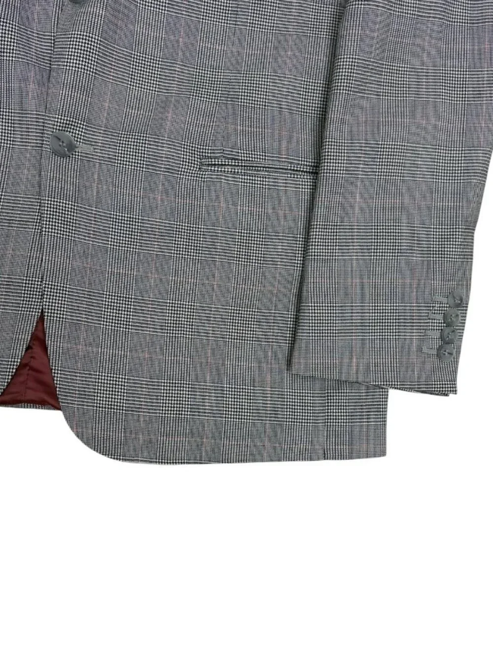 GIOVANNI Vintage Blazer Sport Coat Plaid Check Luxury Business Jacket Mens 46R
